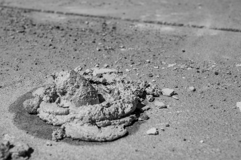 Leveling a large concrete slab