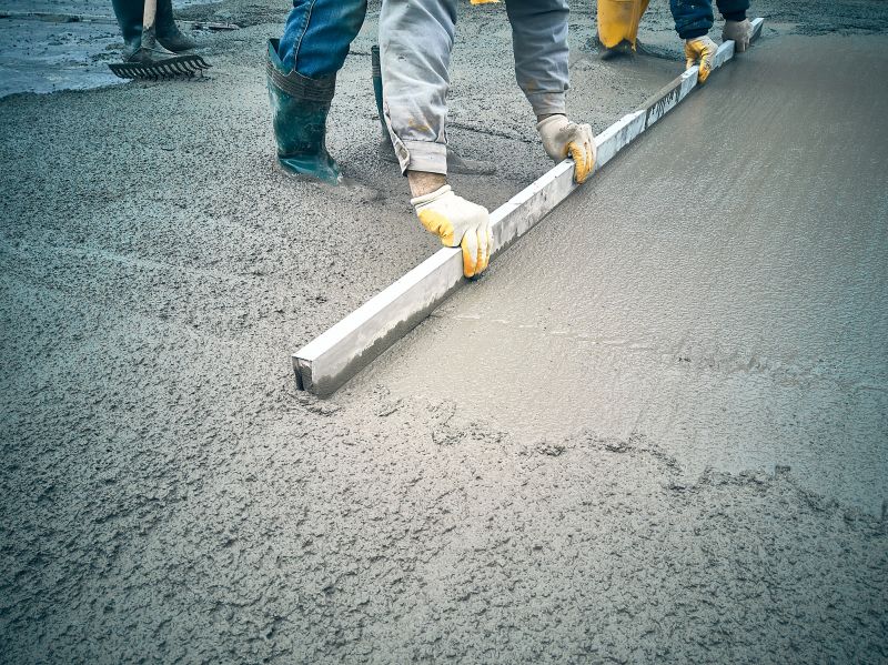 Concrete repair team at work